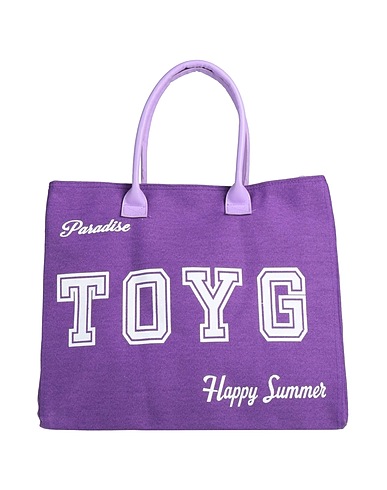 TOY G. Borsa a mano Viola 60% Poliestere, 40% Cotone