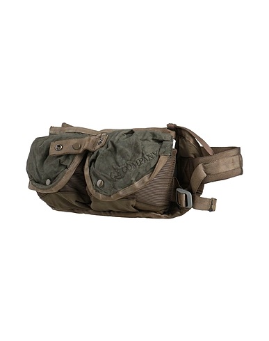 C.P. COMPANY Belt Bags Military green 100% Cotton, Polyamide, Elastane
