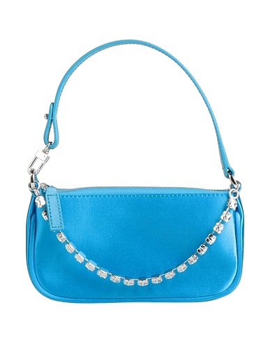 BY FAR Handbag Azure 100% Silk
