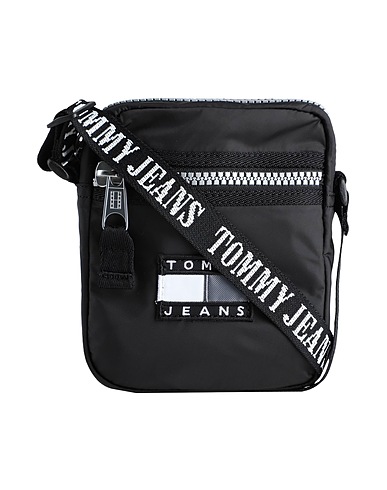 TOMMY JEANS Across-body bag Black 100% Recycled polyester