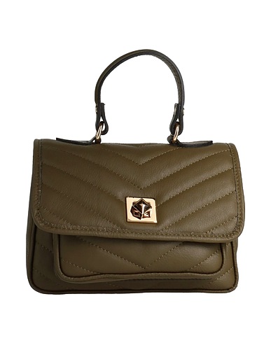 AB ASIA BELLUCCI Handbag Military green Soft Leather