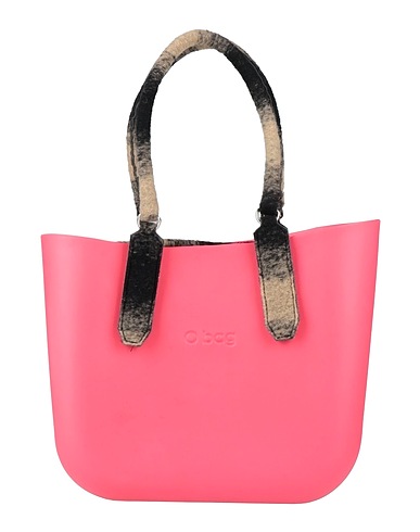 O BAG Handtasche Rosa 60% Polyurethan, 35% Polyester, 5% Wolle