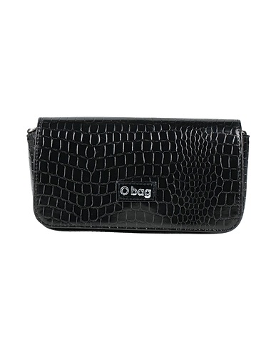 O BAG Handbag Black 64% Polyurethane, 24% PES - Polyethersulfone, 11% Cotton, 1% Stipa tenacissima