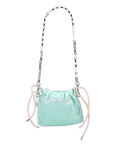 N°21 Shoulder bag Light green Textile fibres