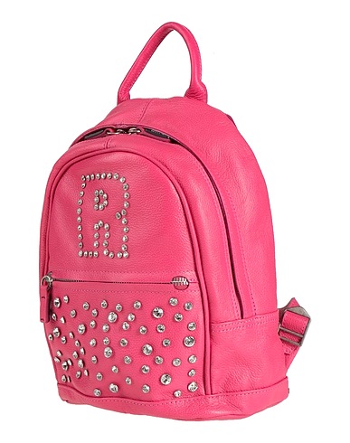RUCOLINE Rucksacks Fuchsia 100% Soft Leather