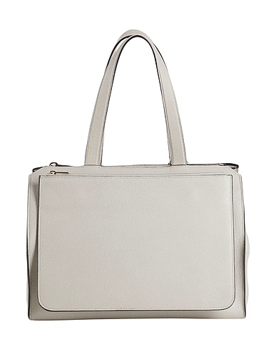 VALEXTRA Handbag Grey 100% Calfskin