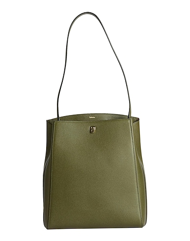 VALEXTRA Shoulder bag Military green 100% Calfskin