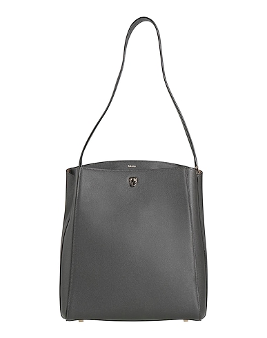 VALEXTRA Shoulder bag Grey 100% Calfskin