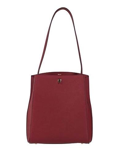 VALEXTRA Shoulder bag Brick red 100% Calfskin