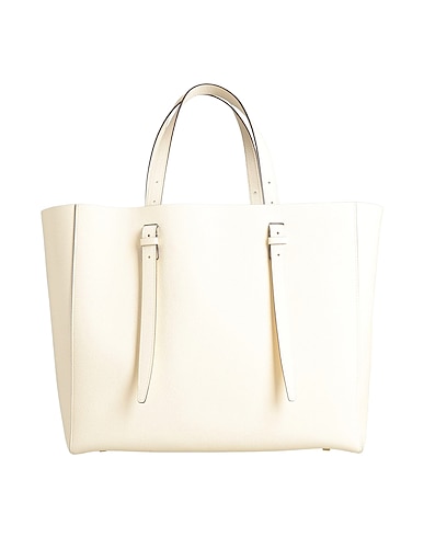 VALEXTRA Handbag Ivory 100% Calfskin