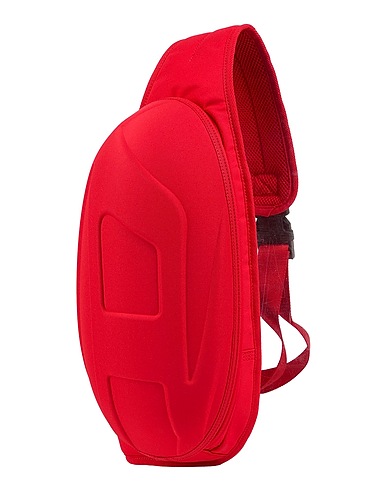 DIESEL Mochilas Rojo 100% Poliéster, Zinc, Hierro