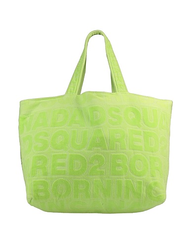 DSQUARED2 Borsa a spalla Verde lime 100% Cotone