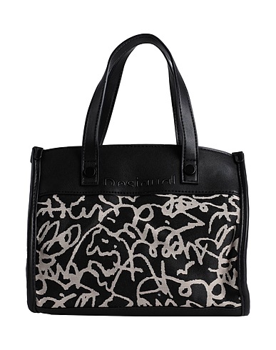 DESIGUAL Handbag Black 56% Polyurethane, 44% Polyester