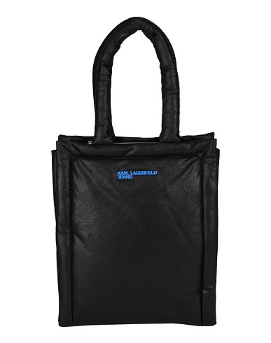 KARL LAGERFELD JEANS Schultertasche MODERN BLUR COATED DENIM TOTE Schwarz 93% Baumwolle, 5% Andere Fasern, 2% Polyurethan
