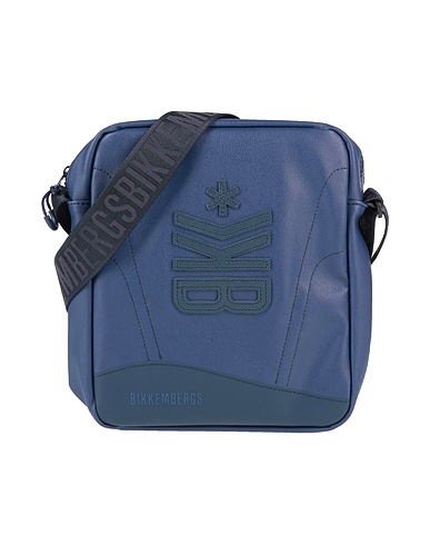 BIKKEMBERGS Across-body bag Navy blue 100% Polyurethane