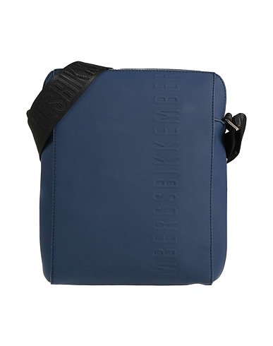 BIKKEMBERGS Schultertasche Marineblau 100% Polyurethan