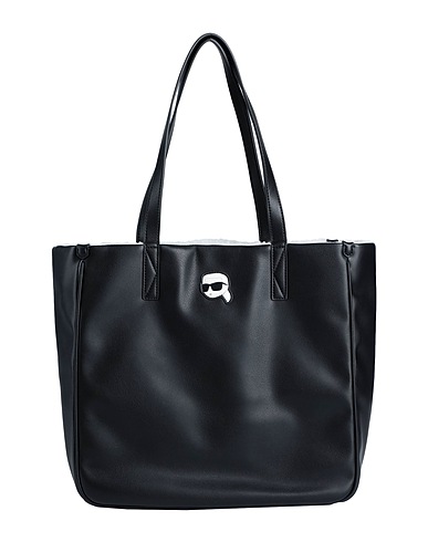 KARL LAGERFELD Handbag K/IKONIK 2.0 SEASONAL REV TOTE Black 57% Polyurethane, 43% Polyester