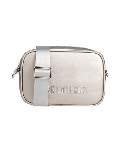 BIKKEMBERGS Across-body bag Silver 100% Polyester