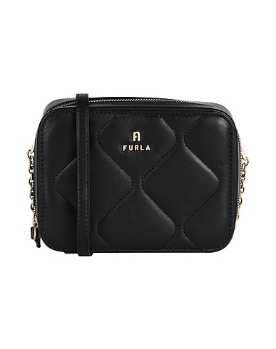 FURLA Across-body bag FURLA CAMELIA MINI CAMERA CASE
 Black 100% Sheepskin