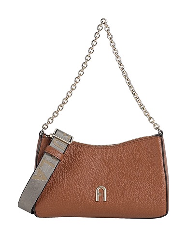 FURLA Handbag FURLA PRIMULA MINI C.BODY DOUB
 Brown 100% Leather