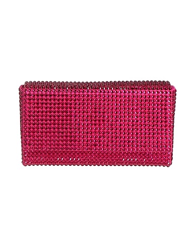 AMINA MUADDI Handbag Magenta Textile fibers
