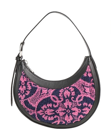 MARINE SERRE Handtasche Rosa Leder, Gewebefasern