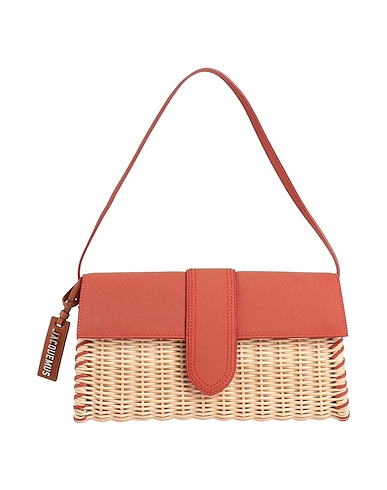 JACQUEMUS Handbag Beige 100% Wicker, Cowhide