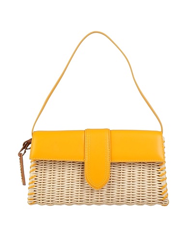 JACQUEMUS Bolso de mano ALBICOCCA 100% Mimbre, Vaqueta