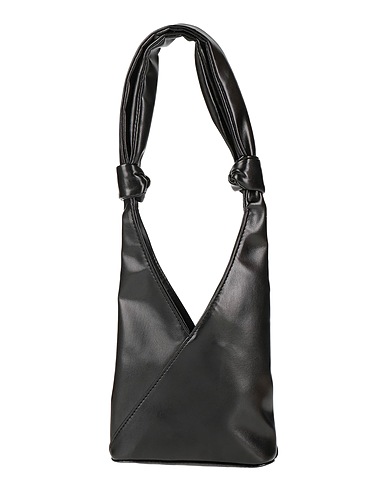 MM6 MAISON MARGIELA Handbag Black 51% Polyurethane, 34% Cotton, 15% Polyester