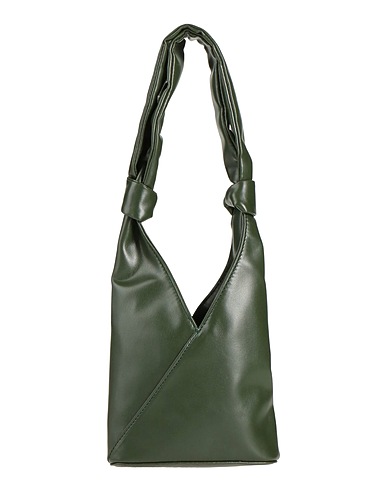 MM6 MAISON MARGIELA Borsa a mano Verde scuro 51% Poliuretano, 34% Cotone, 15% Poliestere