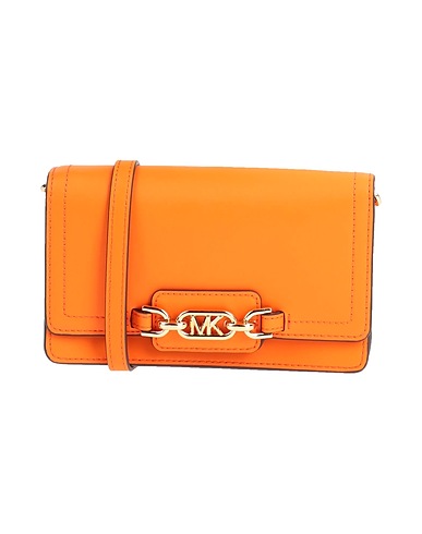 MICHAEL MICHAEL KORS Τσάντα ταχυδρόμου Πορτοκαλί 100% Δέρμα βοοειδών