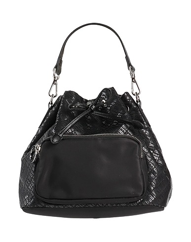 BIKKEMBERGS Handbag Black 90% Nylon, 10% Polyurethane