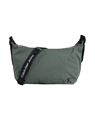 CALVIN KLEIN JEANS Across-body bag Military green 100% Polyester