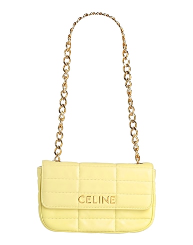 CELINE Shoulder bag GIALLO 100% Goat skin