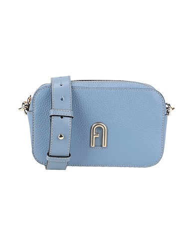 FURLA Across-body bag FURLA PRIMULA MINI CROSSBODY
 Light blue 100% Calfskin