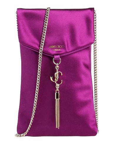 JIMMY CHOO Across-body bag Mauve Textile fibres