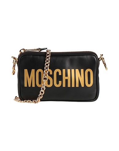 MOSCHINO Across-body bag Black Soft Leather