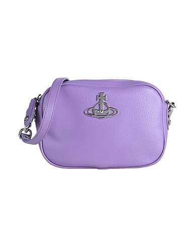VIVIENNE WESTWOOD Borsa a tracolla Viola 58% Poliuretano riciclato, 42% Poliuretano