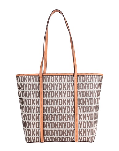 DKNY Shoulder bag Tan 100% PVC - Polyvinyl chloride, Bovine leather