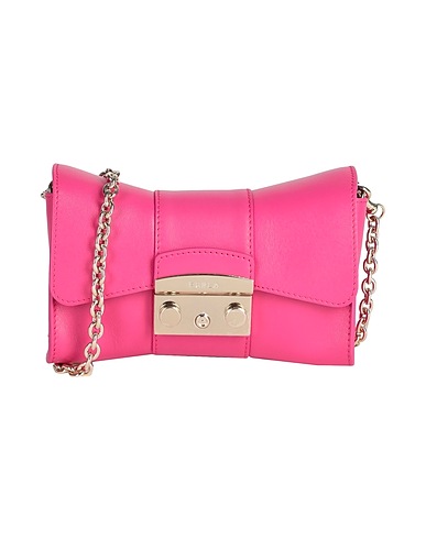 FURLA Across-body bag METROPOLIS MINI CROSSBODY REMI
 Fuchsia 100% Calfskin