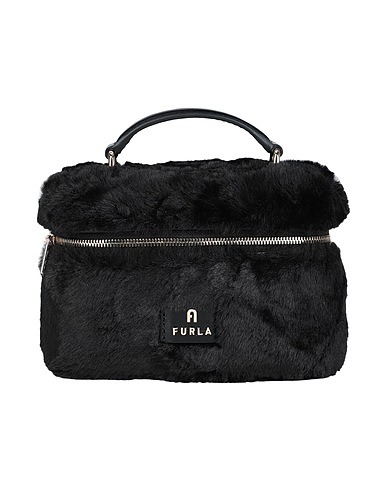 FURLA Handbag FURLA CAMELIA MICRO VANITY CAS
 Black 90% Polyester, 10% Soft Leather