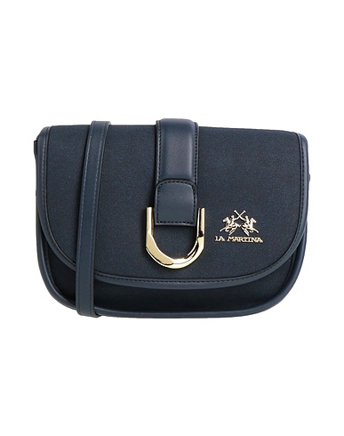 LA MARTINA Across-body bag Midnight blue 100% Polyurethane, Polyester
