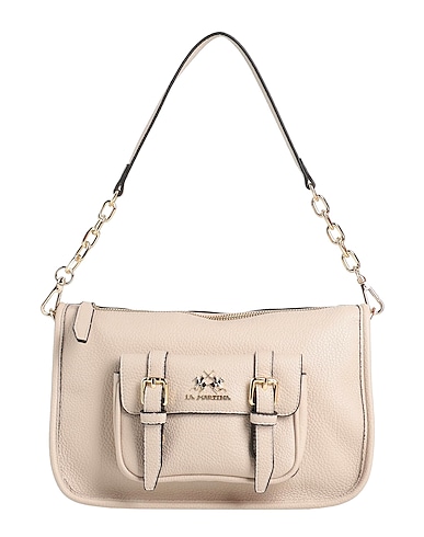 LA MARTINA Handbag Beige 100% Polyurethane, Polyester