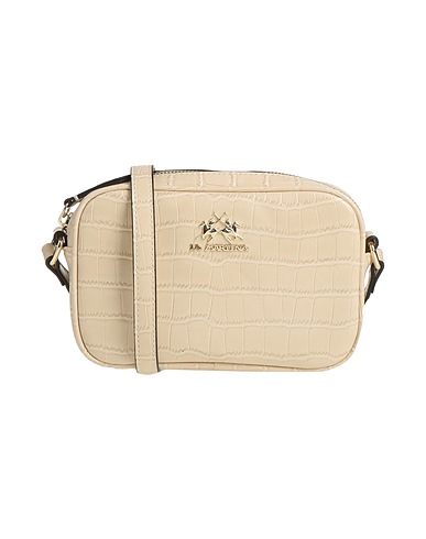 LA MARTINA Borsa a tracolla Beige 100% Poliuretano, Poliestere