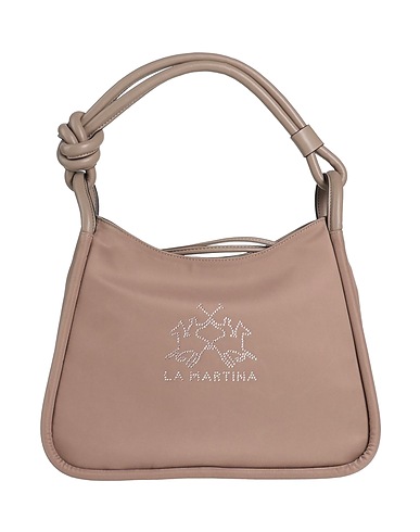LA MARTINA Handbag Taupe 70% Nylon, 30% Polyurethane