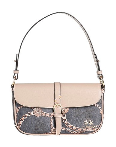 LA MARTINA Handbag Black 70% Polyurethane, 30% Calfskin