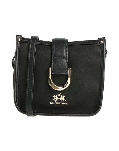 LA MARTINA Cross-body bags Black 100% Polyurethane