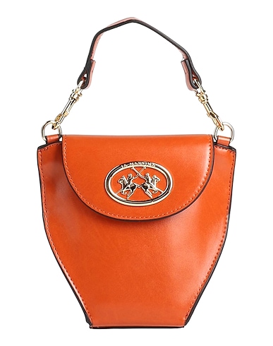 LA MARTINA Borsa a mano Arancione 100% Poliuretano