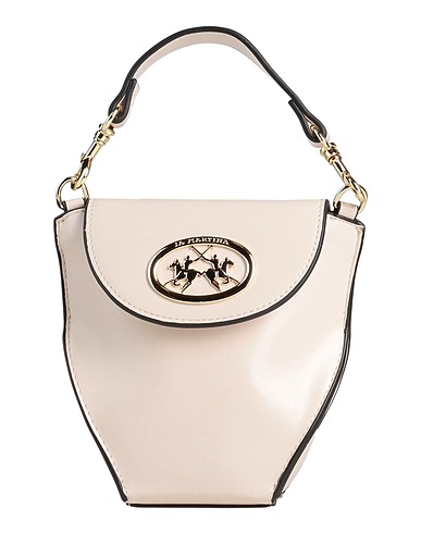 LA MARTINA Borsa a mano Off white 100% Poliuretano