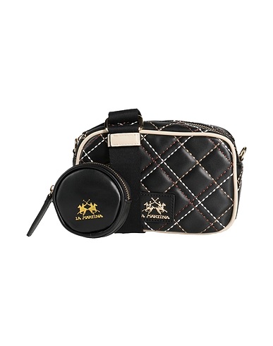 LA MARTINA Across-body bag Black 100% Polyurethane